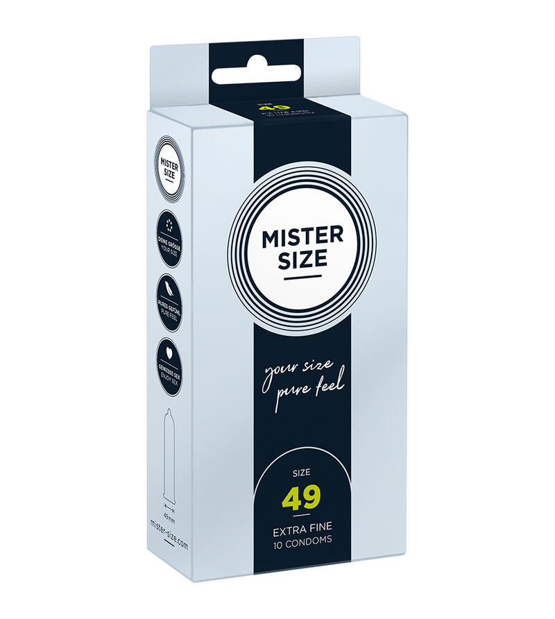 MISTER SIZE - PRÉSERVATIF TAILLE S 49 MM (10 UNITÉS)