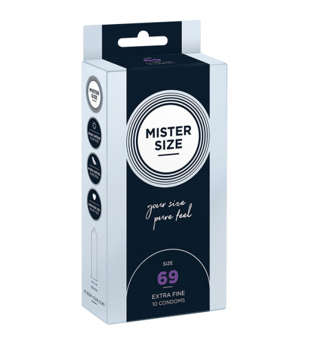 MISTER SIZE - PRÉSERVATIFS TAILLE XXXL 69 MM (10 UNITÉS)