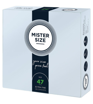 MISTER SIZE - PRÉSERVATIFS TAILLE XS 47 MM (36 UNITÉS)