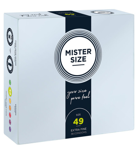 MISTER SIZE - PRÉSERVATIF TAILLE S 49 MM (36 UNITÉS)