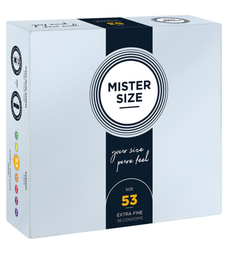 MISTER SIZE - PRÉSERVATIF TAILLE M 53 MM (36 UNITÉS)