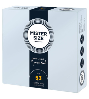 MISTER SIZE - PRÉSERVATIF TAILLE M 53 MM (36 UNITÉS)