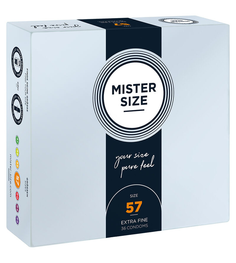 MISTER SIZE - PRÉSERVATIF TAILLE L 57 MM (36 UNITÉS)