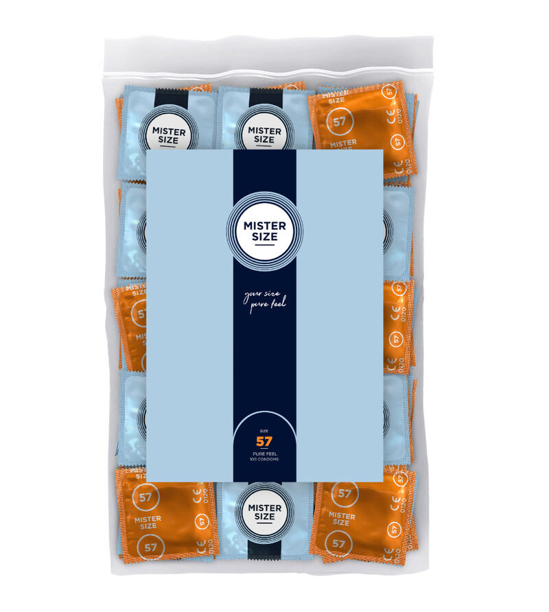 MISTER SIZE - PRÉSERVATIF TAILLE L 57 MM (100 UNITÉS)
