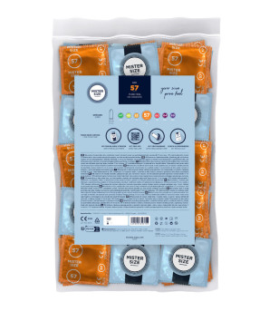 MISTER SIZE - PRÉSERVATIF TAILLE L 57 MM (100 UNITÉS)