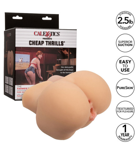 CALEXOTICS - LA FILLE DU FERMIER DOUBLE MASTURBATEUR RÉALISTE CHAIR