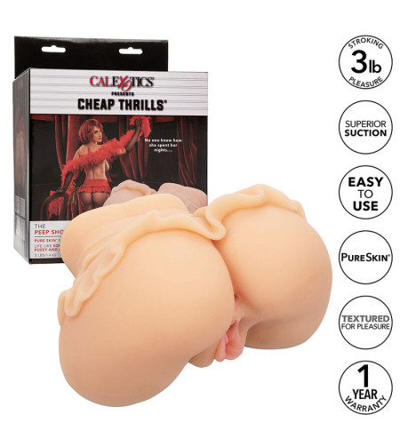 CALEXOTICS - THE PEEP SHOW GIRL DOUBLE MASTURBATEUR RÉALISTE CHAIR