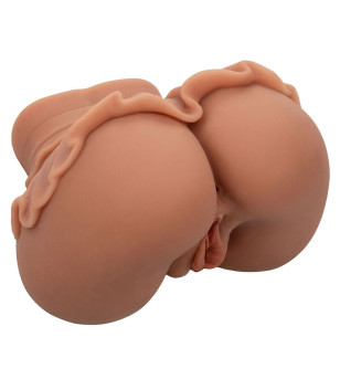 CALEXOTICS - LA REINE DU RETOUR À LA MAISON MASTURBATEUR DOUBLE RÉALISTE CARAMEL