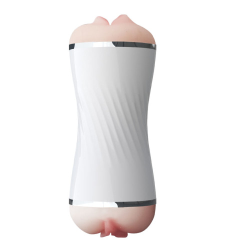 ARMONY - MASTURBATEUR DOUBLE VAGIN ET BOUCHE BLANC