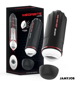 JAMYJOB - MASTURBATEUR BUCCAL AUTOMATIQUE MEGABITE 5 MODES D'ONDES STIMULANTES ET DE VIBRATIONS