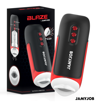 JAMYJOB - MASTURBATEUR BUCCAL AUTOMATIQUE BLAZE 5 MODES ONDES STIMULANTES ET VIBRATIONS