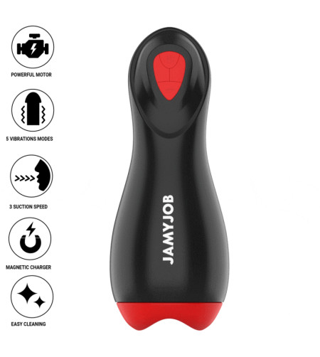 JAMYJOB - CORE-X MASTURBATEUR AUTOMATIQUE 5 MODES ONDES STIMULANTES ET VIBRATIONS