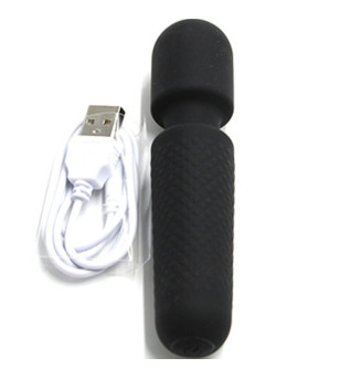 ARMONY - YOUR MAGIC MASSEUR  VIBRATEUR RECHARGEABLE 10 VIBRATIONS BAGUETTE DOTS NOIR