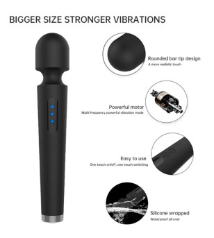 ARMONY - X POWER GRAND MASSAGE  VIBRATEUR 7 VIBRATIONS NOIR
