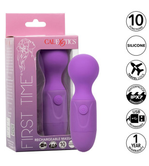 CALEXOTICS - FIRST TIME MASSEUR RECHARGEABLE 10 VIBRATIONS VIOLET