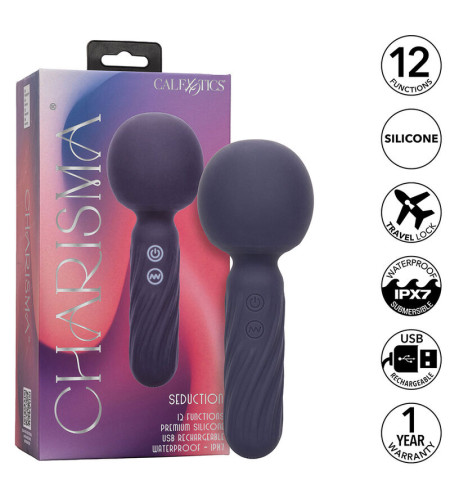 CALEXOTICS - CHARISMA SEDUCTION MASSEUR 12 FONCTIONS 17,75 CM X 6,25 CM VIOLET