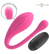 INTENSE - JANICE U VIBRATEUR DOUBLE STIMULATION 10 VIBRATIONS ROSE TÉLÉCOMMANDE