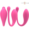 INTENSE - JANICE U VIBRATEUR DOUBLE STIMULATION 10 VIBRATIONS ROSE TÉLÉCOMMANDE