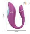 INTENSE - ANNIE VIBRATEUR ET STIMULATEUR EN U VIOLET TÉLÉCOMMANDE