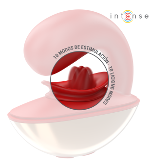 INTENSE - VIBRATEUR  STIMULATEUR MARIAH EN FORME DE U 10 VIBRATIONS ROUGE