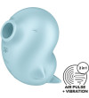 SATISFYER - SASSY SEAL STIMULATEUR ET VIBRATEUR BLEU