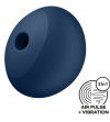 SATISFYER - AIR POWER 4 STIMULATEUR  VIBRATEUR 12 VIBRATIONS BLEU