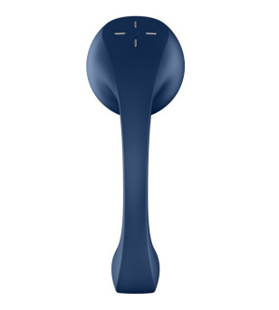 SATISFYER - PRO+ WAVE 4 STIMULATEUR POINT G ET IMPULSION D'AIR APPLICATION GRATUITE BLEU FONCÉ