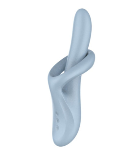 SATISFYER - HEAT FLEX 4 VIBRATEUR EFFET CHALEUREUX 12 VIBRATIONS BLEU