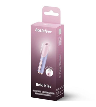 SATISFYER - BOLD KISS WAVE STIMULATEUR DE CLITORIS ROSE / VIOLET