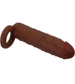 PRETTY LOVE - MANCHON DE PÉNIS KAILE AVEC EXTENSION DE 2,5 CM MULATTO