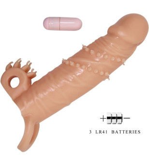 PRETTY LOVE - CONNOR MANCHON DE PÉNIS + STIMULATEUR DE CLITORIS CHAIR