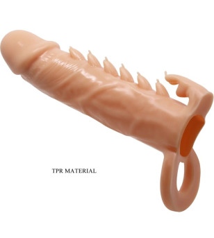 PRETTY LOVE - EMMIT MANCHON POUR PÉNIS + STIMULATEUR DE CLITORIS CHAIR