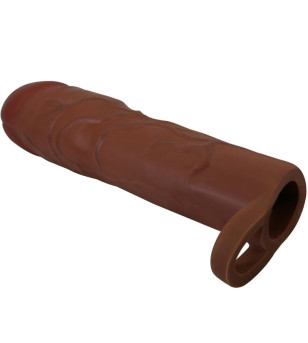 PRETTY LOVE - MANCHON DE PÉNIS GERD AVEC EXTENSION DE 7,6 CM MULÂTRE