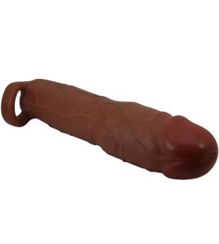 PRETTY LOVE - MANCHON DE PÉNIS GERD AVEC EXTENSION DE 7,6 CM MULÂTRE