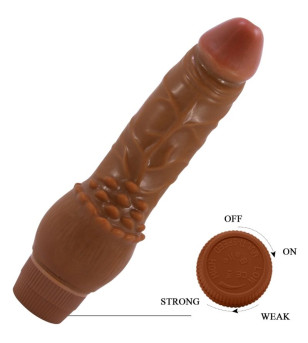 BAILE - VIBRATEUR RÉALISTE BARBARA 19,5 CM MULÂTRE