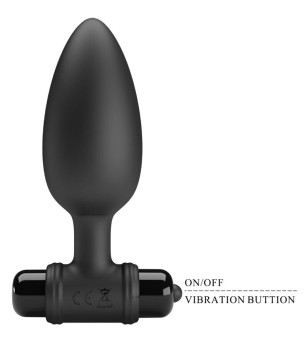 PRETTY LOVE - VIBRA BUTT PLUG 2 PLUG ANAL 10 VIBRATIONS NOIR