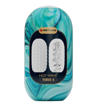 PRETTY LOVE - MASTURBATEUR POUR HOMME EN SILICONE HOT WAVE BLANC