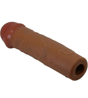 PRETTY LOVE - MANCHON DE PÉNIS NILE AVEC EXTENSION DE 2,5 CM MULÂTRE