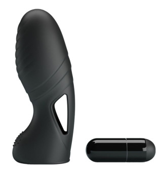 PRETTY LOVE - ALAN VIBRATEUR DE DOIGTS EN SILICONE NOIR