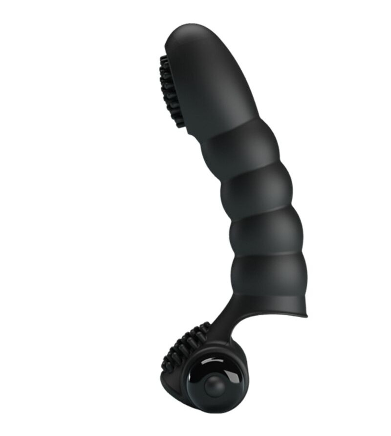 PRETTY LOVE - VIBRATEUR DOIGT ALEXANDER 10 VIBRATIONS NOIR