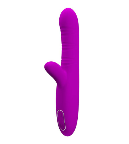 PRETTY LOVE - VIBRATEUR MULTIFONCTION ANGELIQUE + STIMULATEUR DE CLITORIS VIOLET