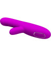 PRETTY LOVE - VIBRATEUR MULTIFONCTION ANGELIQUE + STIMULATEUR DE CLITORIS VIOLET