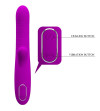 PRETTY LOVE - VIBRATEUR MULTIFONCTION ANGELIQUE + STIMULATEUR DE CLITORIS VIOLET
