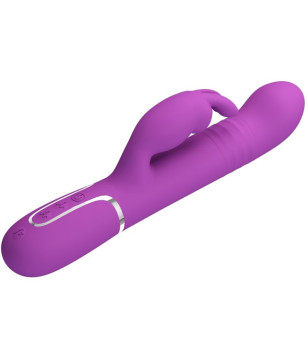 PRETTY LOVE - VIBRATEUR LAPIN MULTIFONCTION COALE 4 EN 1 VIOLET