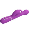 PRETTY LOVE - VIBRATEUR LAPIN MULTIFONCTION 3 EN 1 DEJON VIOLET