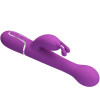 PRETTY LOVE - VIBRATEUR LAPIN MULTIFONCTION 3 EN 1 DEJON VIOLET