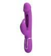 PRETTY LOVE - KAMPAS VIBRATEUR LAPIN MULTIFONCTION 3 EN 1 VIOLET