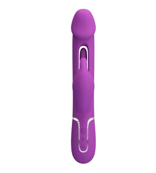PRETTY LOVE - KAMPAS VIBRATEUR LAPIN MULTIFONCTION 3 EN 1 VIOLET