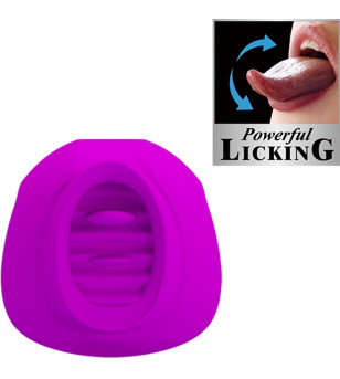 PRETTY LOVE - STIMULATEUR DE CLITORIS ESTELLE TONGUE 12 VIBRATIONS VIOLET