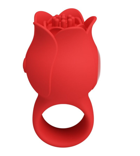 PRETTY LOVE - VIBRATEUR DE DOIGT EN FORME DE JAE ROSE 10 VIBRATIONS ROUGE